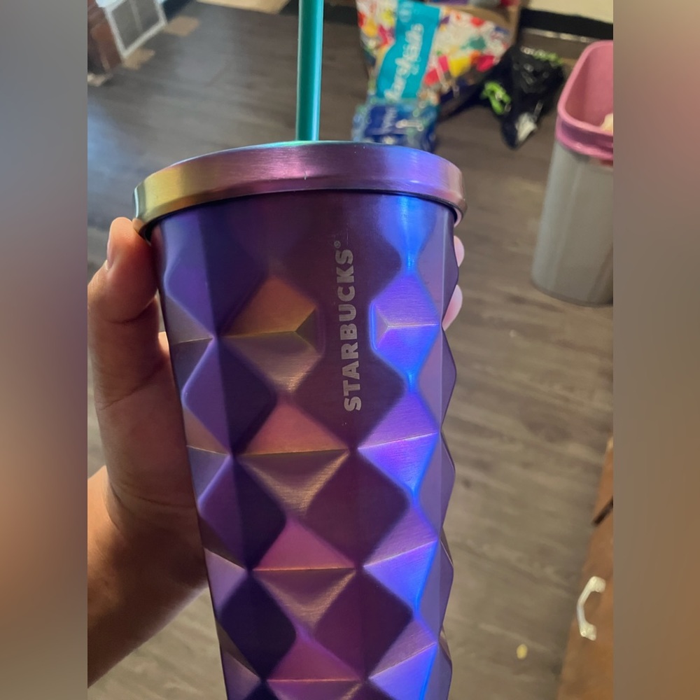 Starbucks purple metallic tumbler - Picture 3 of 5